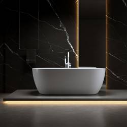 WANNA WOLNOSTOJĄCA PORTO 503B BIAŁA PRZELEW BIAŁY POŁYSK 170x75 CM PORTO-503B-P-WH