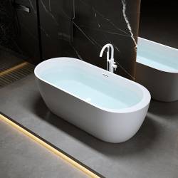 WANNA WOLNOSTOJĄCA PORTO 503A BIAŁA PRZELEW BIAŁY POŁYSK 150x75 CM PORTO-503A-P-WH