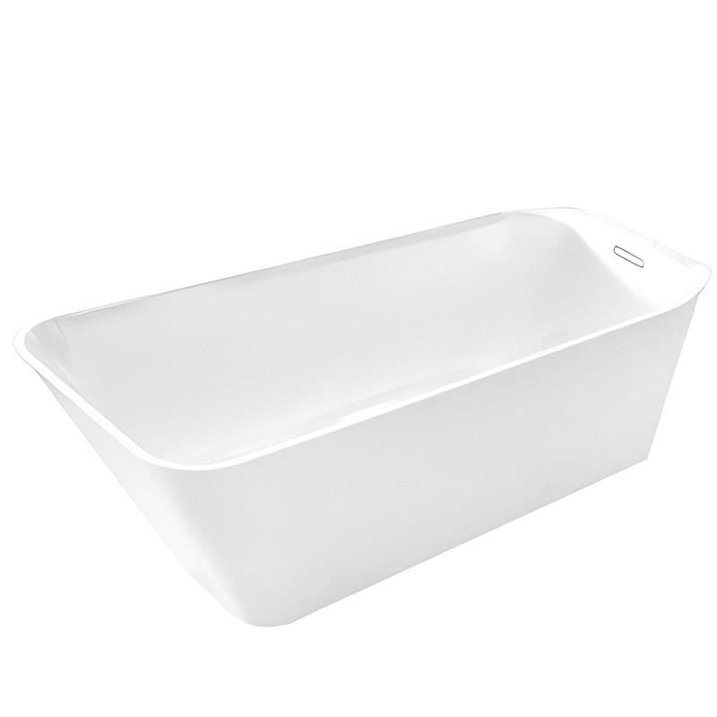 WANNA WOLNOSTOJĄCA OLIVIA 516 BIAŁĄ PRZELEW CHROM 170x80 CM OLIVIA-516-170X80