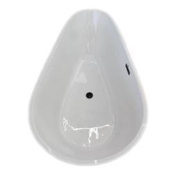 WANNA WOLNOSTOJĄCA BALI CZARNA PRZLEW CHROM 170x80 CM BALI-508D-BL-170X80