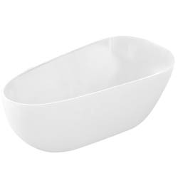 WANNA WOLNOSTOJĄCA BALI 508C BIAŁA PRZELEW CHROM 160x80 CM BALI-508C-160X80