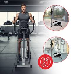 TRENAŻER ELIPTYCZNY ROWER TRENINGOWY ORBITREK MAGNETYCZNY FLEX WHITE FLEX-WH