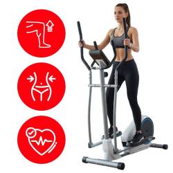 TRENAŻER ELIPTYCZNY ROWER TRENINGOWY ORBITREK MAGNETYCZNY FLEX WHITE FLEX-WH