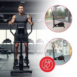 TRENAŻER ELIPTYCZNY ROWER TRENINGOWY ORBITREK MAGNETYCZNY FLEX BLACK FLEX-BL