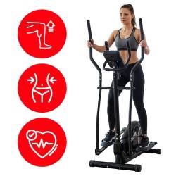 TRENAŻER ELIPTYCZNY ROWER TRENINGOWY ORBITREK MAGNETYCZNY FLEX BLACK FLEX-BL