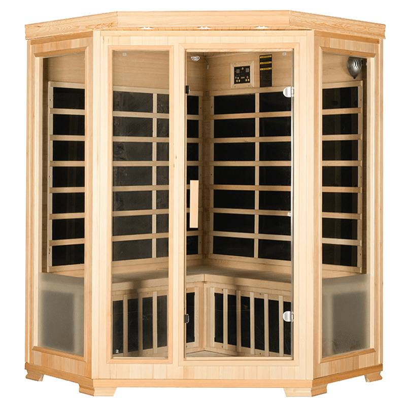SAUNA SUCHA INFRARED NISKOTEMPERATUROWA LAHTI4 4-5 OSOBOWA 150x150 CM LAHTI4