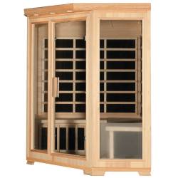 SAUNA SUCHA INFRARED NISKOTEMPERATUROWA LAHTI4 4-5 OSOBOWA 150x150 CM LAHTI4