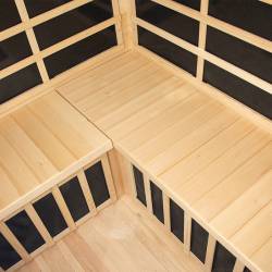 SAUNA SUCHA INFRARED NISKOTEMPERATUROWA LAHTI4 4-5 OSOBOWA 150x150 CM LAHTI4