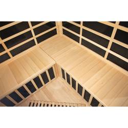 SAUNA SUCHA INFRARED NISKOTEMPERATUROWA LAHTI4 4-5 OSOBOWA 150x150 CM LAHTI4