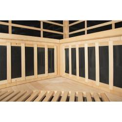 SAUNA SUCHA INFRARED NISKOTEMPERATUROWA LAHTI4 4-5 OSOBOWA 150x150 CM LAHTI4