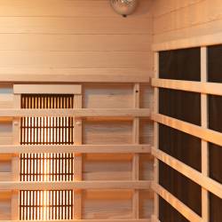 SAUNA SUCHA INFRARED NISKOTEMPERATUROWA BERGEN3 2-3 OSOBOWA 120x105 CM BERGEN3