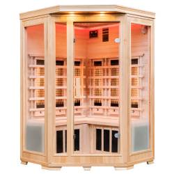 SAUNA SUCHA INFRARED NISKOTEMPERATUROWA BERGEN2 2-3 OSOBOWA 120x120 CM BERGEN2