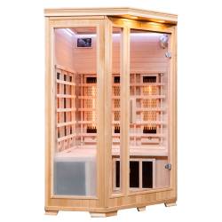 SAUNA SUCHA INFRARED NISKOTEMPERATUROWA BERGEN2 2-3 OSOBOWA 120x120 CM BERGEN2