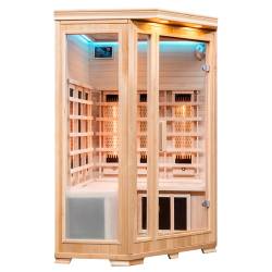 SAUNA SUCHA INFRARED NISKOTEMPERATUROWA BERGEN2 2-3 OSOBOWA 120x120 CM BERGEN2