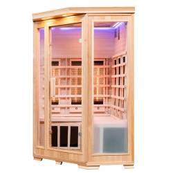 SAUNA SUCHA INFRARED NISKOTEMPERATUROWA BERGEN2 2-3 OSOBOWA 120x120 CM BERGEN2