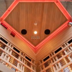 SAUNA SUCHA INFRARED NISKOTEMPERATUROWA BERGEN2 2-3 OSOBOWA 120x120 CM BERGEN2