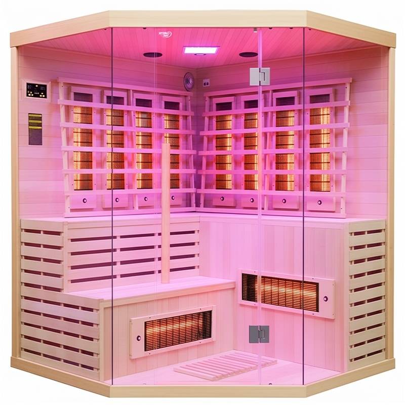SAUNA SUCHA INFRARED NISKOTEMPERATUROWA ALTA7 5-6 OSOBOWA 180x180 CM ALTA7