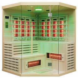 SAUNA SUCHA INFRARED NISKOTEMPERATUROWA ALTA7 5-6 OSOBOWA 180x180 CM ALTA7