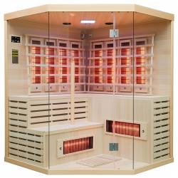 SAUNA SUCHA INFRARED NISKOTEMPERATUROWA ALTA7 5-6 OSOBOWA 180x180 CM ALTA7