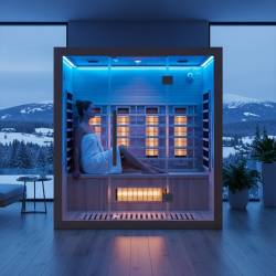 SAUNA SUCHA INFRARED NISKOTEMPERATUROWA ALTA5 3-4 OSOBOWA 175x120 CM ALTA5