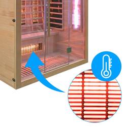 SAUNA SUCHA INFRARED NISKOTEMPERATUROWA ALTA5 3-4 OSOBOWA 175x120 CM ALTA5
