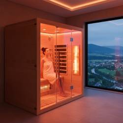 SAUNA SUCHA INFRARED NISKOTEMPERATUROWA ALTA5 3-4 OSOBOWA 175x120 CM ALTA5