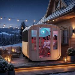 SAUNA OGRODOWA KOMBO FIŃSKA - INFRARED BECZKA VANTA VANTA