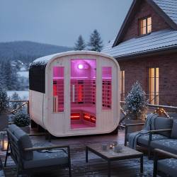 SAUNA OGRODOWA KOMBO FIŃSKA - INFRARED BECZKA VANTA VANTA