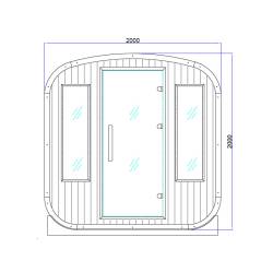 SAUNA OGRODOWA KOMBO FIŃSKA - INFRARED BECZKA VANTA VANTA