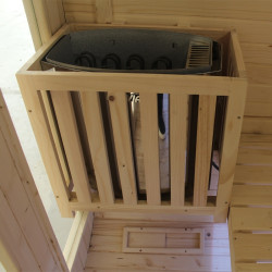 SAUNA OGRODOWA FIŃSKA BECZKA Z PIECEM MOLDE 2-4 OSOBOWA 180x200 CM MOLDE