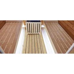 SAUNA OGRODOWA FIŃSKA BECZKA Z PIECEM FORSA-HG 4-6 OSOBOWA 210x180 CM FORSA-HG