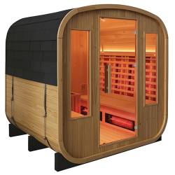 SAUNA OGRODOWA FIŃSKA / INFRARED BECZKA HAMAR 4-6 OSOBOWA 180x200 CM HAMAR