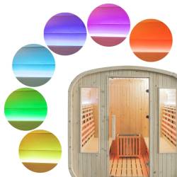 SAUNA OGRODOWA FIŃSKA / INFRARED BECZKA HAMAR 4-6 OSOBOWA 180x200 CM HAMAR