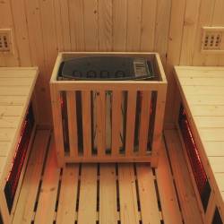 SAUNA OGRODOWA FIŃSKA / INFRARED BECZKA HAMAR 4-6 OSOBOWA 180x200 CM HAMAR