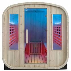 SAUNA OGRODOWA FIŃSKA / INFRARED BECZKA HAMAR 4-6 OSOBOWA 180x200 CM HAMAR