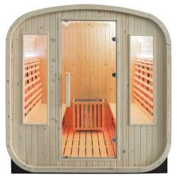 SAUNA OGRODOWA FIŃSKA / INFRARED BECZKA HAMAR 4-6 OSOBOWA 180x200 CM HAMAR