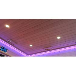 SAUNA INFRARED/FIŃSKA MOSS2 Z PIECEM HARVIA 8KW 5-6 OSOBOWA 200x200 CM 2w1 MOSS2