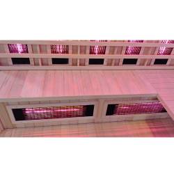 SAUNA INFRARED/FIŃSKA MOSS2 Z PIECEM HARVIA 8KW 5-6 OSOBOWA 200x200 CM 2w1 MOSS2
