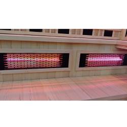 SAUNA INFRARED/FIŃSKA MOSS2 Z PIECEM HARVIA 8KW 5-6 OSOBOWA 200x200 CM 2w1 MOSS2