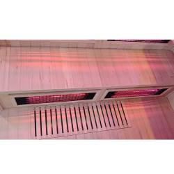 SAUNA INFRARED/FIŃSKA MOSS2 Z PIECEM HARVIA 8KW 5-6 OSOBOWA 200x200 CM 2w1 MOSS2