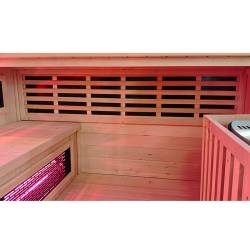 SAUNA INFRARED/FIŃSKA MOSS2 Z PIECEM HARVIA 8KW 5-6 OSOBOWA 200x200 CM 2w1 MOSS2