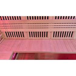 SAUNA INFRARED/FIŃSKA MOSS2 Z PIECEM HARVIA 8KW 5-6 OSOBOWA 200x200 CM 2w1 MOSS2