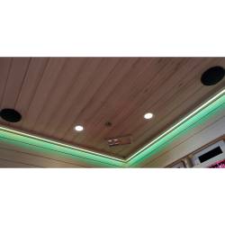 SAUNA INFRARED/FIŃSKA MOSS1 Z PIECEM HARVIA 6KW 4-5 OSOBOWA 150x150 CM 2w1 MOSS1