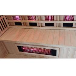 SAUNA INFRARED/FIŃSKA MOSS1 Z PIECEM HARVIA 6KW 4-5 OSOBOWA 150x150 CM 2w1 MOSS1