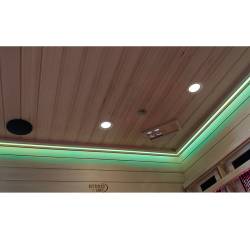 SAUNA INFRARED/FIŃSKA MOSS1 Z PIECEM HARVIA 6KW 4-5 OSOBOWA 150x150 CM 2w1 MOSS1