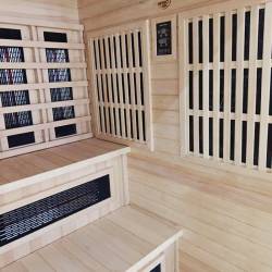 SAUNA INFRARED/FIŃSKA HELSI2 Z PIECEM HARVIA 8KW 5-6 OSOBOWA 200x160 CM 2w1 HELSI2