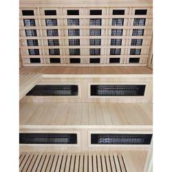 SAUNA INFRARED/FIŃSKA HELSI2 Z PIECEM HARVIA 8KW 5-6 OSOBOWA 200x160 CM 2w1 HELSI2