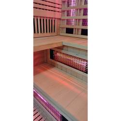 SAUNA INFRARED/FIŃSKA HELSI2 Z PIECEM HARVIA 8KW 5-6 OSOBOWA 200x160 CM 2w1 HELSI2