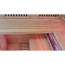 SAUNA INFRARED/FIŃSKA HELSI2 Z PIECEM HARVIA 8KW 5-6 OSOBOWA 200x160 CM 2w1 HELSI2