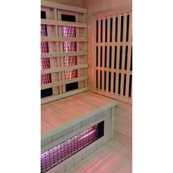 SAUNA INFRARED/FIŃSKA HELSI2 Z PIECEM HARVIA 8KW 5-6 OSOBOWA 200x160 CM 2w1 HELSI2